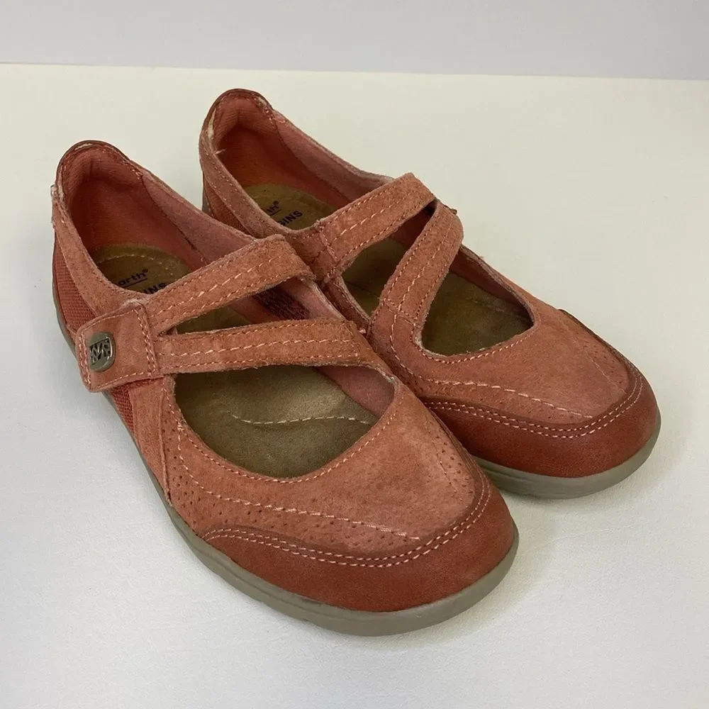Earth Origins Rapid Troy Terra Cotta Suede Sneaker Mary Jane Size 6.5 - Picture 1 of 13